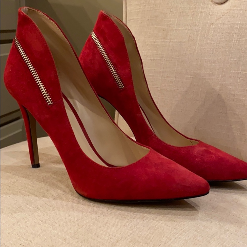 Nine West zipper heels!
